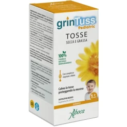 Aboca Grintuss Pediatric Sciroppo Tosse Secca e Grassa 180 grammi