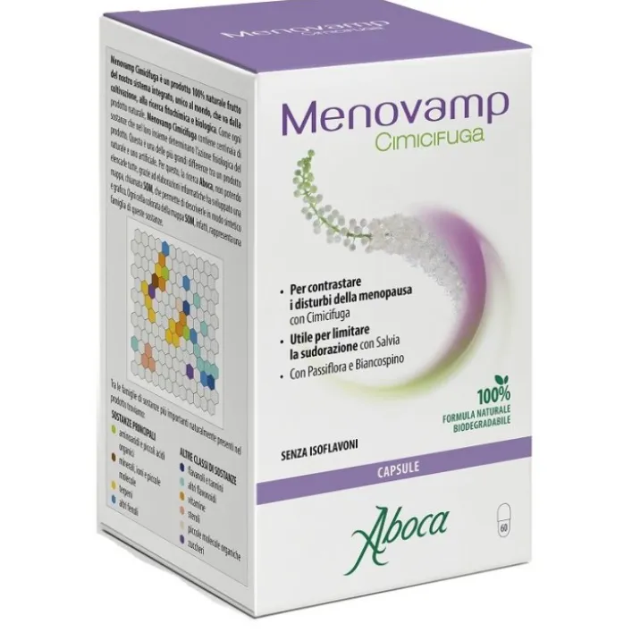 Aboca Menovamp Cimicifuga 60 capsule - Integratore Disturbi Menopausa