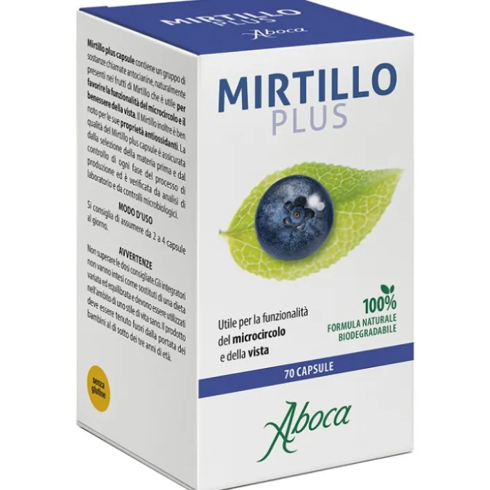 Aboca Mirtillo Plus 70 Opercoli - Integratore Microcircolo e Vista