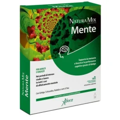 Aboca Natura Mix Advanced Mente 10 Flaconcini - Integratore Funzioni Cognitive