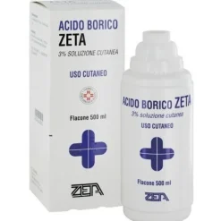 Acido Borico Zeta 3% Soluzione Cutanea Antisettico 500 ml
