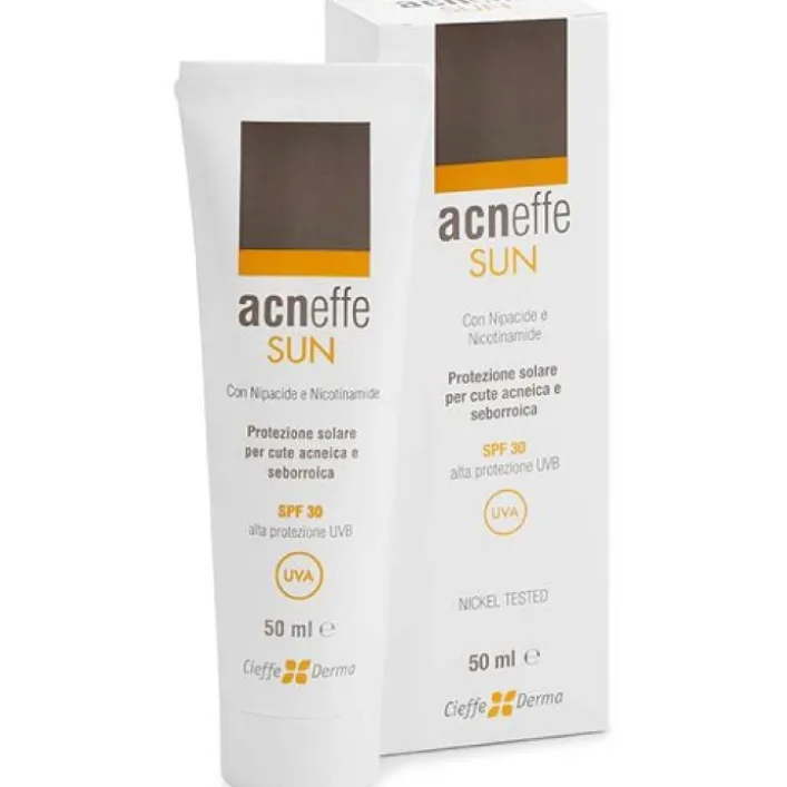 Acneffe Sun Protezione Solare SPF 30 Per Pelle Acneica e Seborroica 50 ml