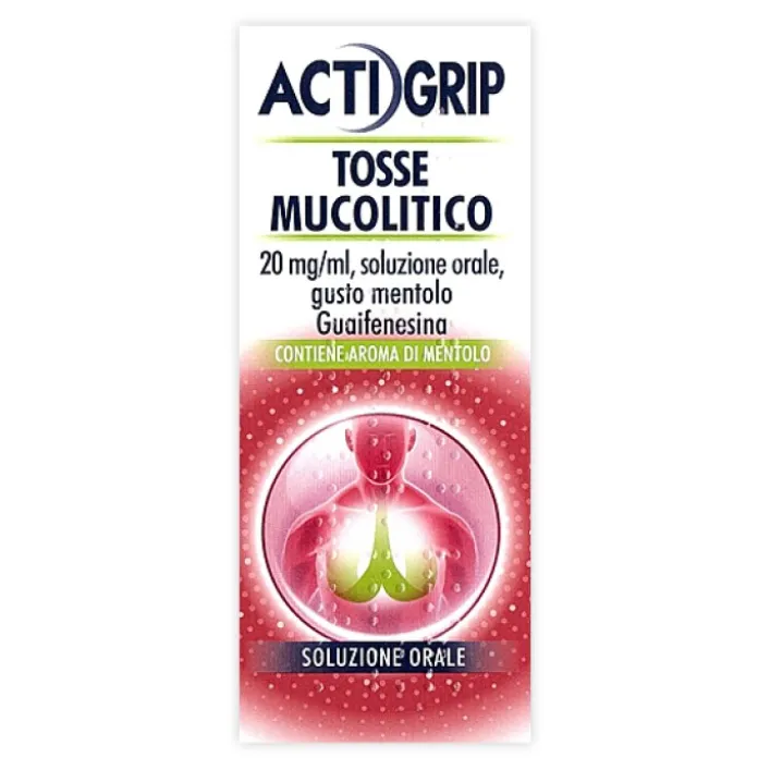 Actigrip Tosse Mucolitico Guaifenesina Flacone 150 ml