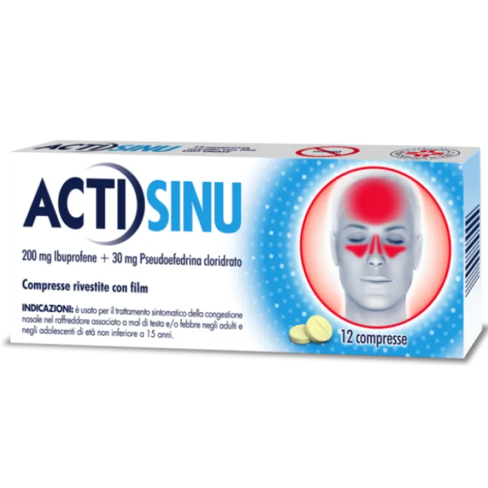 Actisinu 200 mcg + 30 mcg 12 Compresse