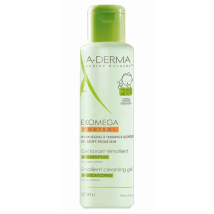 A-Derma Exomega Control Gel Corpo e Capelli 2 in 1 500 ml