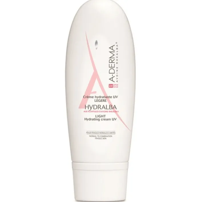 A-Derma Hydralba UV Crema Leggera Idratante Pelle Normale 40 ml