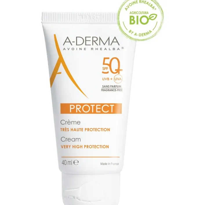 A-Derma Protect Crema Solare Senza Profumo SPF 50+ Tubo 40 ml