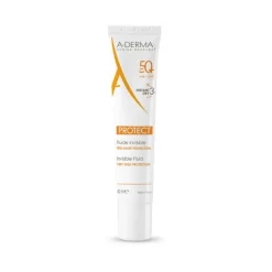 A-Derma Protect Solare Fluido Invisibile SPF 50+ Protezione Viso 40 ml