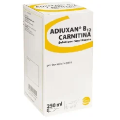 Adiuxan B12 Carnitina Flacone 250 ml - Soluzione Ricostituente per Bovini ed Equini