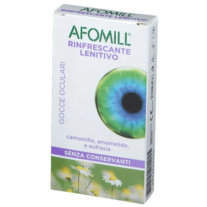 Afomill Rinfrescante e Lenitivo Gocce Oculari 10 Flaconcini Monodose