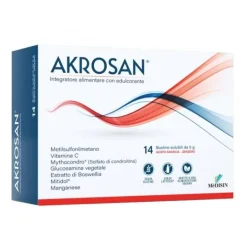 Akrosan Gusto Arancia 14 Bustine - Integratore Benessere Ossa e Cartilagini