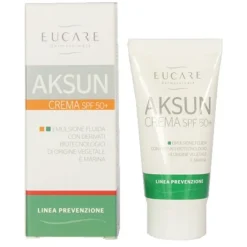 Aksun Crema Emolliente SPF 50+ Emulsione Fluida 50 ml