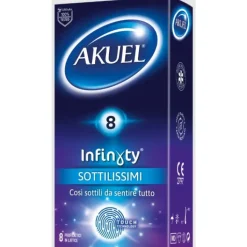 Akuel Infinity Profilattici Sottilissimi 8 pezzi