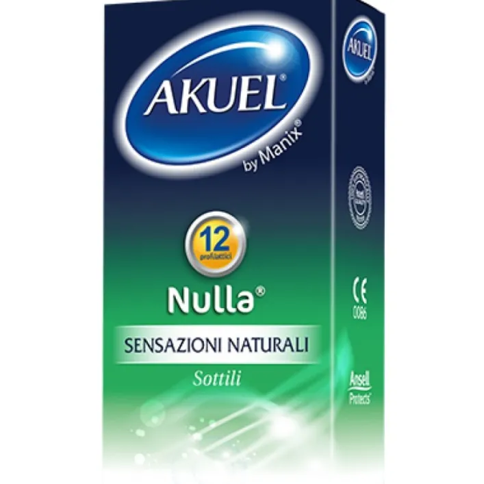 Akuel Nulla Profilattici Sottili 12 pezzi