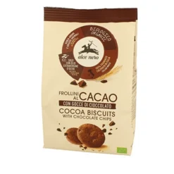 Alce Nero Frollini al Cacao con Gocce di Cioccolato Bio 250 grammi