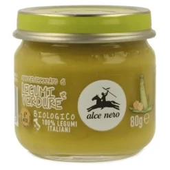 Alce Nero Omogeneizzato Legumi con Verdure 80 grammi