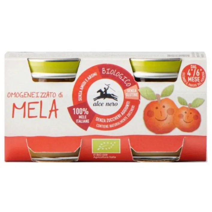 Alce Nero Omogeneizzato Mela 2 x 80 grammi