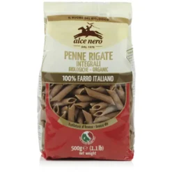 Alce Nero Penne Rigate Integrali di Farro Biologiche 500 grammi