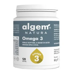 Algem Omega3 120 Perle Softgel - Integratore di Acidi Grassi