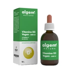 Algem Vitamina D3 Vegan 2000 U.I. Gocce 50 ml - Integratore Alimentare