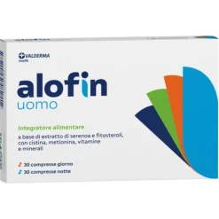 Alofin Uomo 30 + 30 Compresse - Integratore Capelli e Unghie