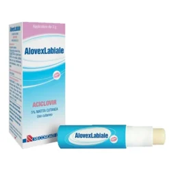Alovex Labiale Matita Cutanea 5% Aciclovir Herpes 3 grammi