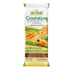 AltriCereali Crostatina Biologica con Grano Saraceno e Albicocca Senza Glutine 200 grammi