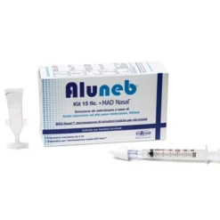 Aluneb Iso Kit 15 Flaconcini da Nebulizzare + Mad Nasale Siringa per Nebulizzazioni Nasali