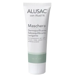 Alusac Maschera Viso per Pelle Impura Mista Grassa Acneica 75 ml