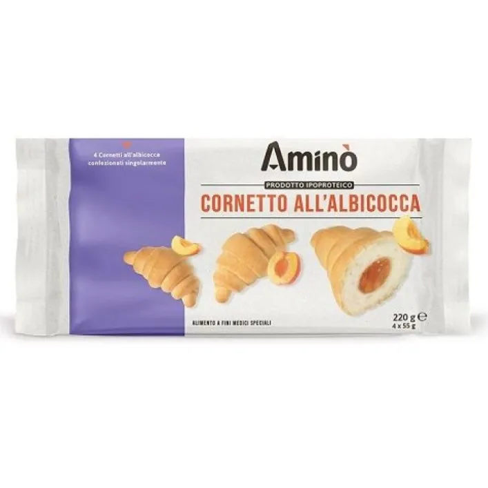 Amino ' Aproteico Cornetto Albicocca 220 grammi