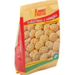 Amino' Frollini Latte e Vaniglia Biscotti Aproteici 200 grammi