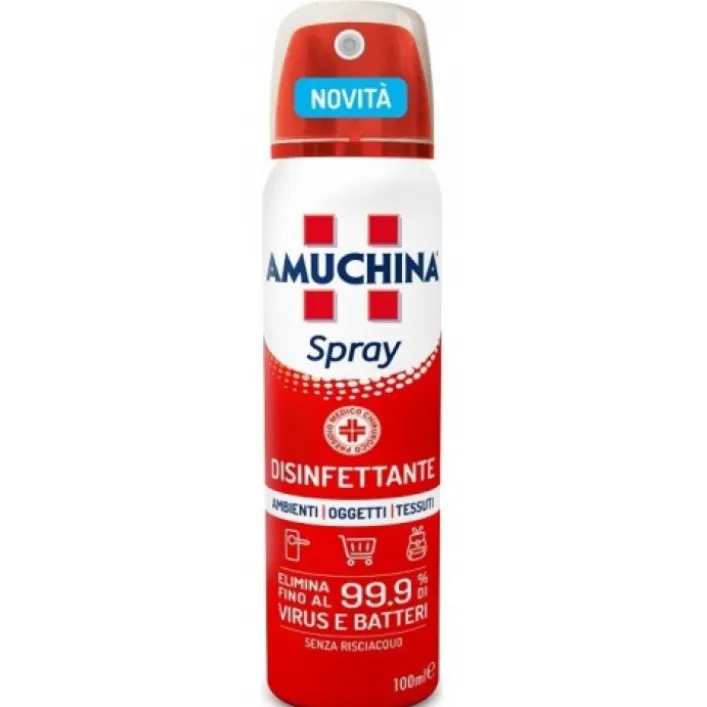 Amuchina Spray Disinfettante per Ambienti, Oggetti e Tessuti 100 ml