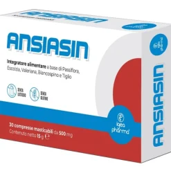 Ansiasin 30 compresse - Integratore Relax e Benessere Mentale