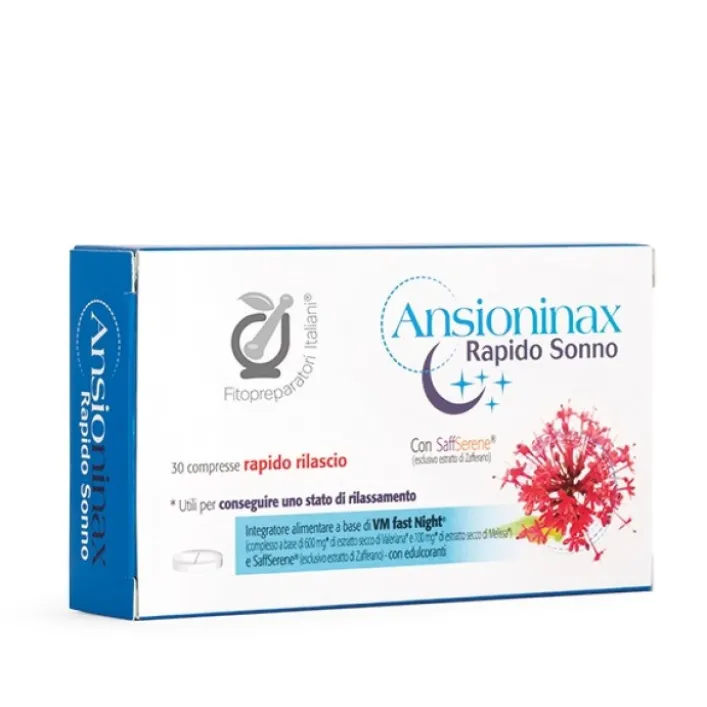 Ansioninax Rapido Sonno 30 Compresse - Integratore Rilassamento
