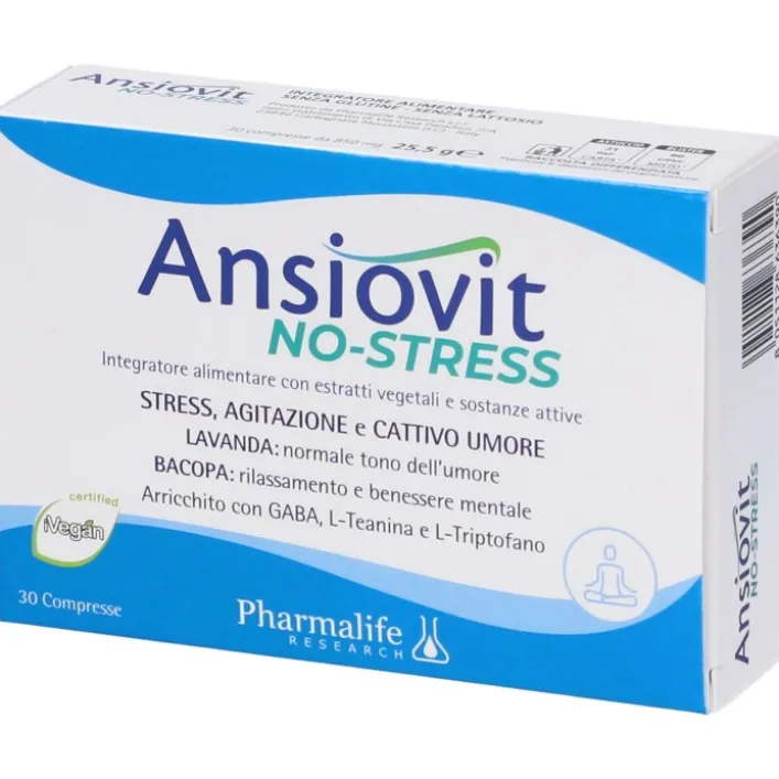 Ansiovit No Stress 30 Compresse - Integratore Alimentare