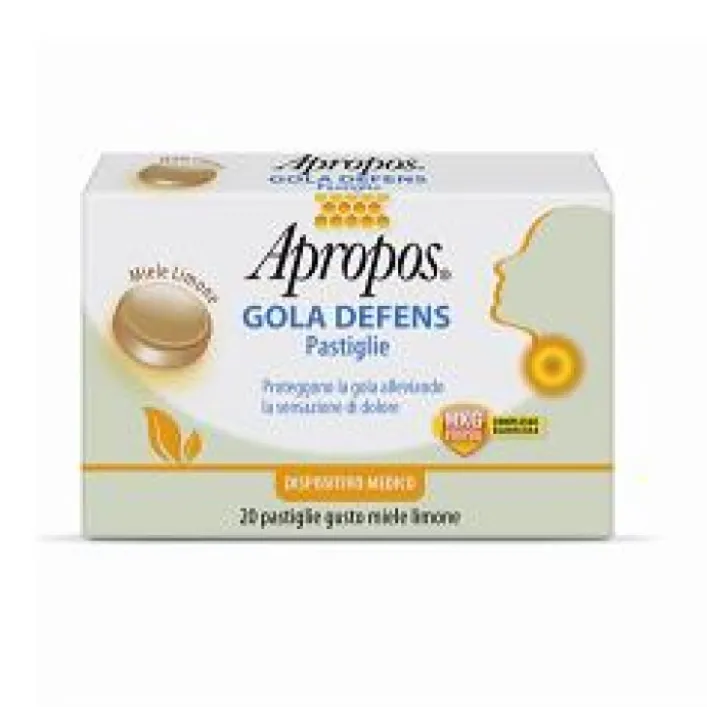 Apropos Gola Defens C 20 Pastiglie Gusto Miele e Limone