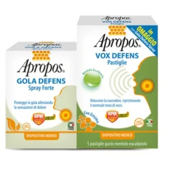 Apropos Gola Defens Forte 20 ml + Vox Defense 5 Pastiglie - Integratore Alimentare