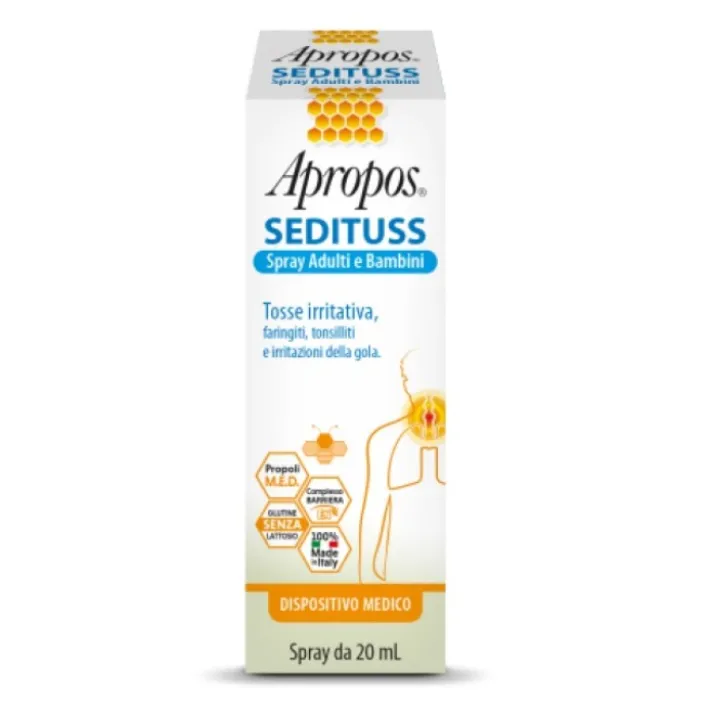 Apropos Sedituss Spray Adulti e Bambini Tosse Irritativa 20 ml