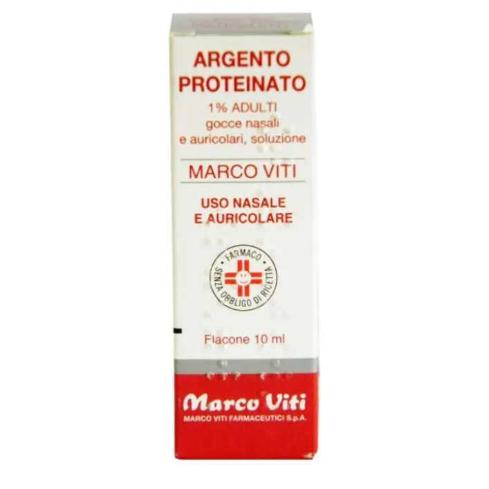 Argento Proteinato Viti 1% Adulti Decongestionante Gocce 10 ml