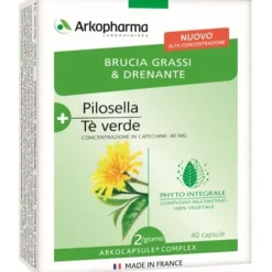 Arkocapsule Complex Pilosella Te' Verde 40 Capsule - Integratore Brucia Grassi e Drenante