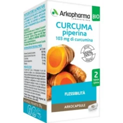 Arkocapsule Curcuma + Piperina Bio 40 Capsule - Integratore Articolare