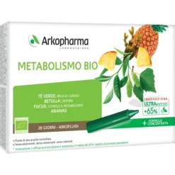 Arkofluidi Metabolismo Bio 20 Flaconcini - Integratore Equilibrio Corporeo