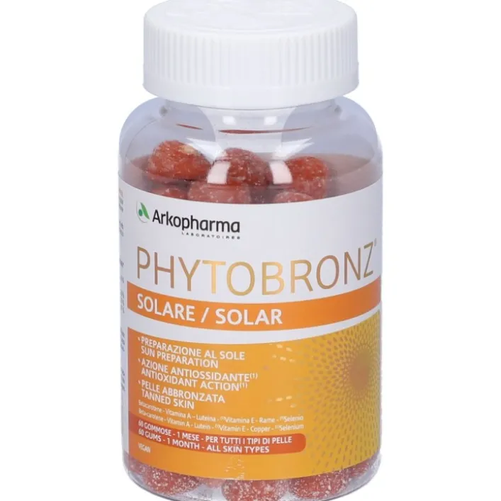 Arkopharma Phytobronz 60 gommose - Integratore Abbronzatura e Esposizione al Sole