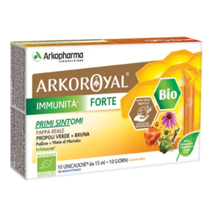 Arkoroyal Immunita' Forte Bio 10 Flaconcini - Integratore Sintomi Invernali