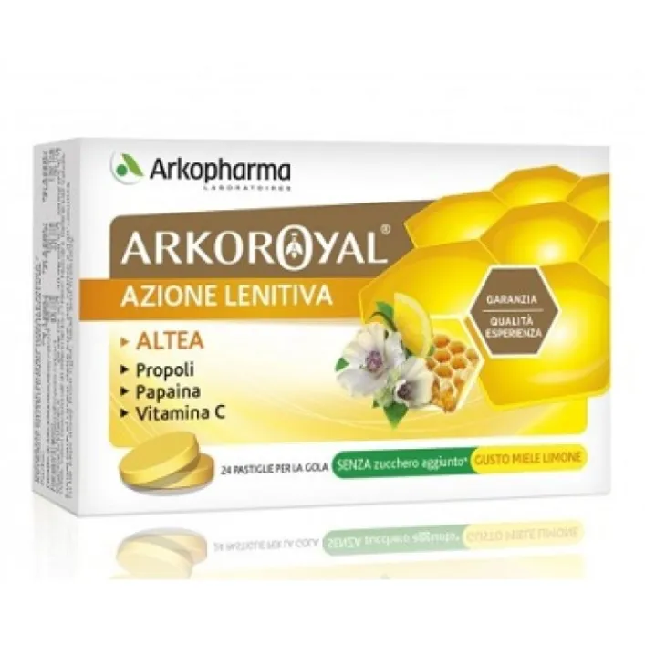 Arkoroyal Papaina + Propoli 24 Pastiglie - Integratore per la Gola