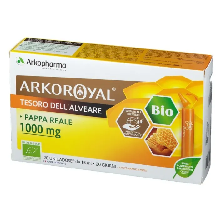 Arkoroyal Pappa Reale 1000 mg 20 Fiale - Integratore Difese Immunitarie