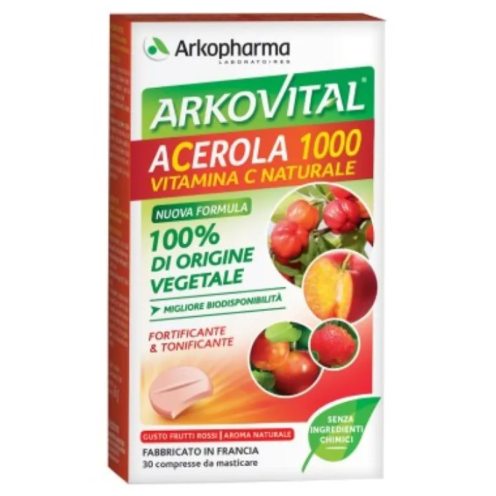 Arkovital Acerola 1000 30 Compresse - Integratore Difese Immunitarie