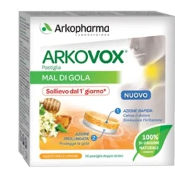 Arkovox 24 Pastiglie Limone e Miele - Integraotore Mal di Gola