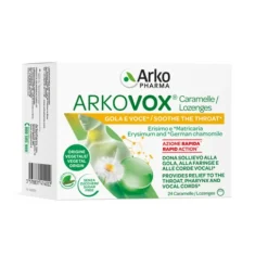 Arkovox 24 Pastiglie Menta Eucalipto Senza Zuccheri - Integraotore Lenitivo