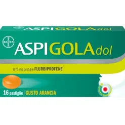 AspigolaDol Fluibuprofene Gusto Arancia 16 pastiglie
